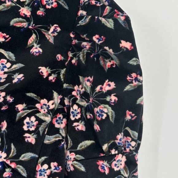 Rebecca Taylor | Tilda Floral Velvet Peplum Blouse Size 2 - Picture 5 of 9